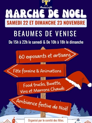 Marché de Noël à Beaumes de Venise