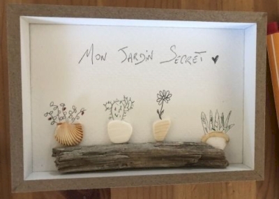 Cadre galets famille Cadre galets famille